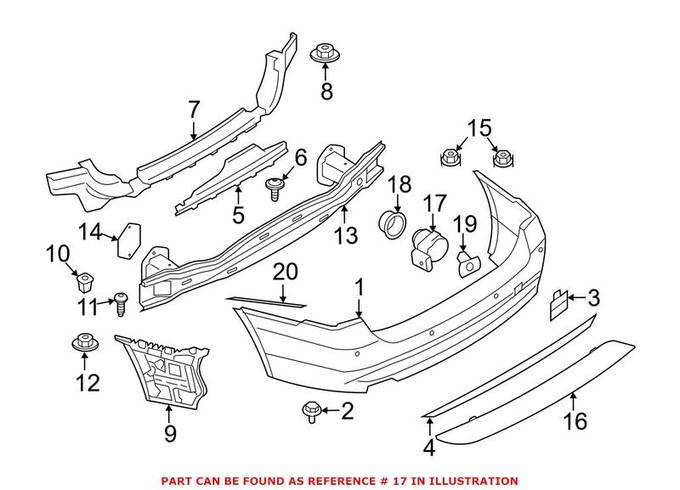 BMW Parking Aid Sensor 66209288224